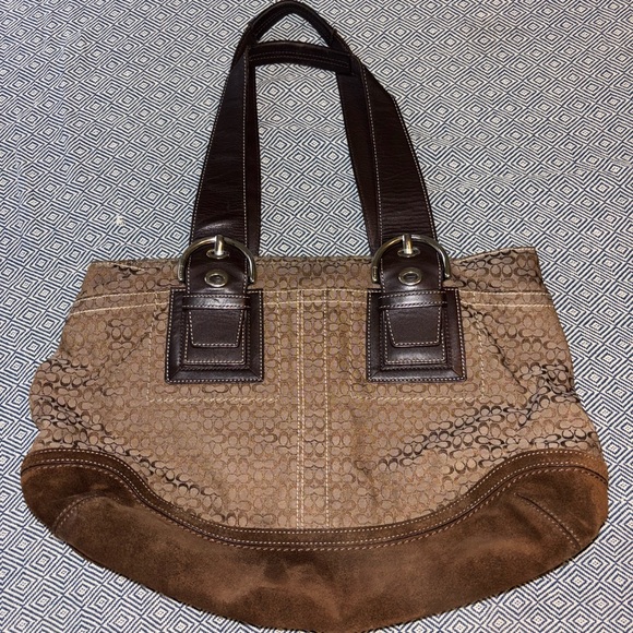 Coach Brown Signature Bag - Picture 2 of 6